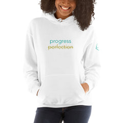 progress over perfection hoodie