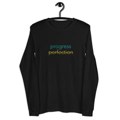 progress over perfection long sleeve tee